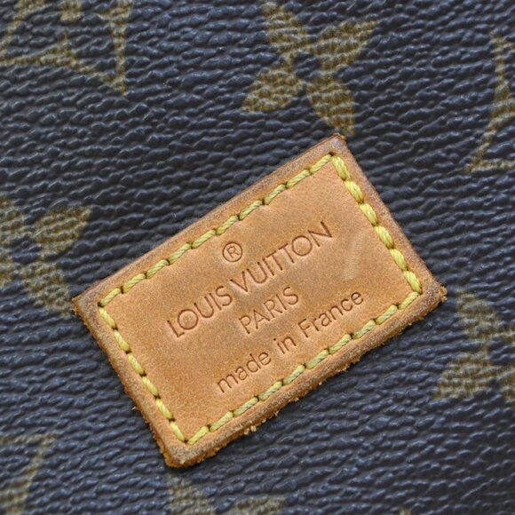 LOUIS VUITTON Logo Saumur 30 Shoulder Bag Monogram Leather Brown - Picture 6 of 16